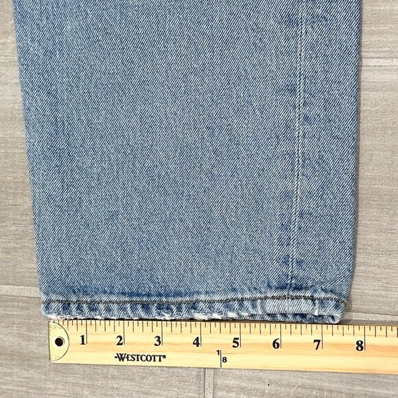Agolde Light Blue Straight Leg Jeans - Picture 11 of 14